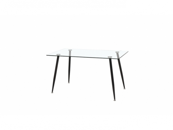 Mesa fija patas negras  merkamueble