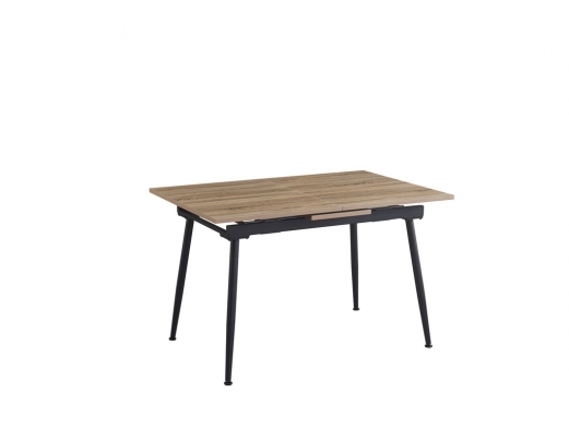 Mesa extensible tapa melamina aserrada  merkamueble