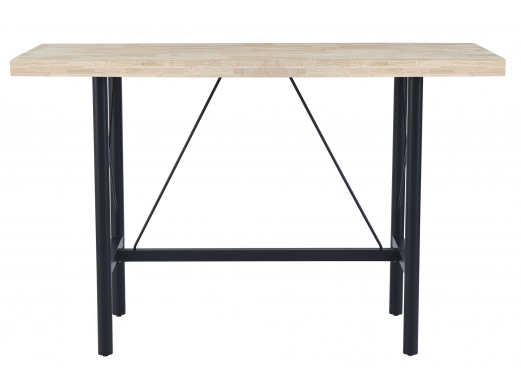 Mesa alta 160 x 70 cm nordish - negro  merkamueble 2