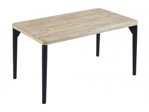 Mesa comedor fija 140 cm color nordish - negro  merkamueble