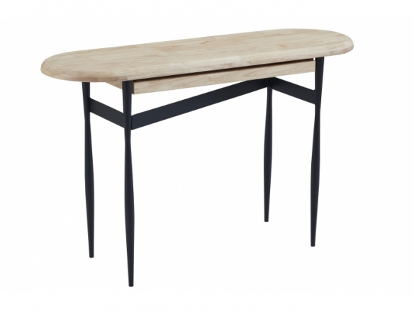 Consola entrada con cajón color nordish - negro  merkamueble