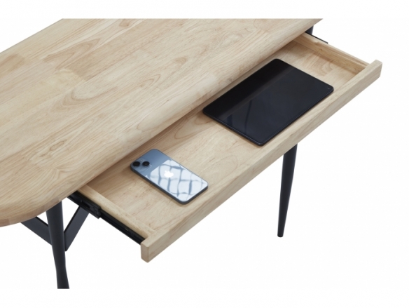Consola entrada con cajón color nordish - negro  merkamueble
