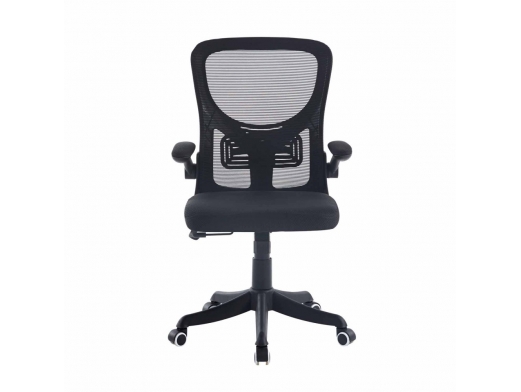 Silla de escritorio negra pie negro  merkamueble