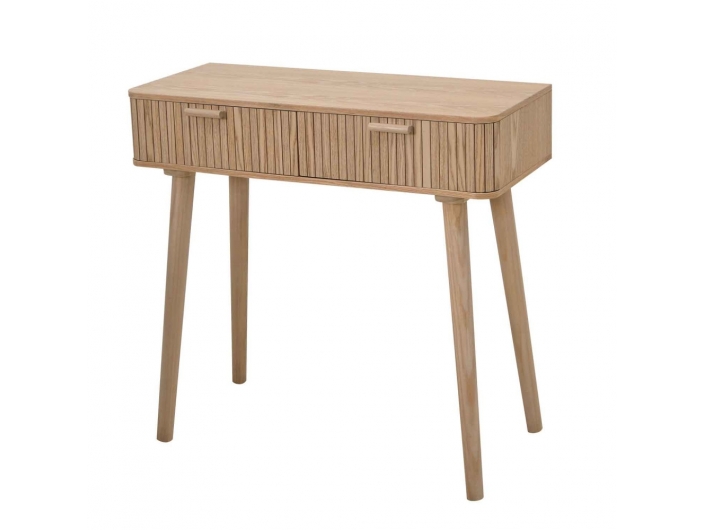 Mesa de escritorio con rayas color madera  merkamueble