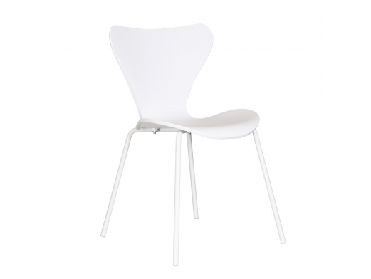 Silla blanca de propileno  merkamueble