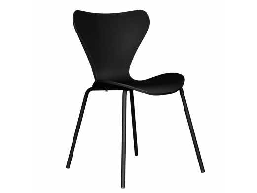 Silla negra de propileno  merkamueble