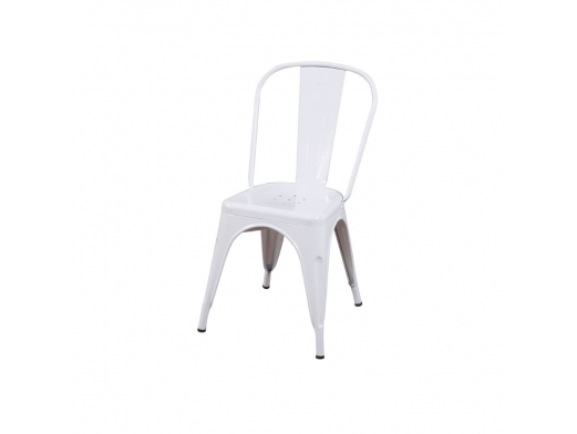 Silla metálica blanca  merkamueble