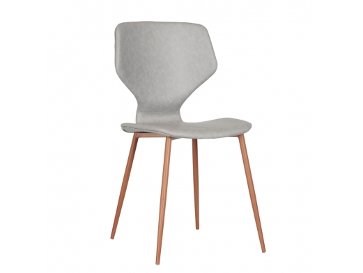 Silla tapizada gris  merkamueble