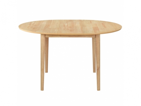 Mesa redonda extensible color madera natural  merkamueble