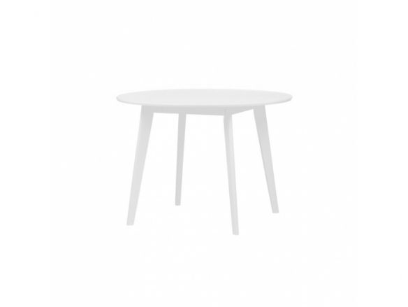 Mesa redonda blanca 106 cm  merkamueble