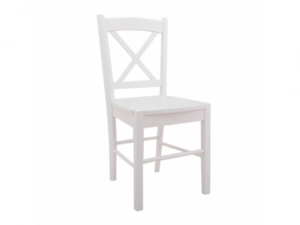 Silla madera blanca  merkamueble
