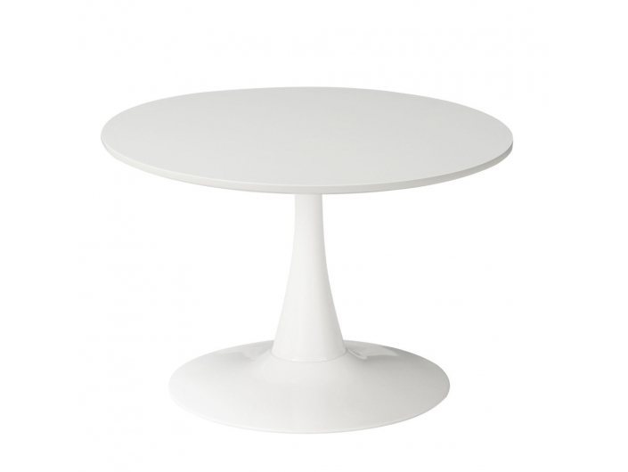 Mesa de centro blanca pie central blanco  merkamueble