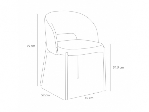 Silla terciopelo gris con patas negras  merkamueble