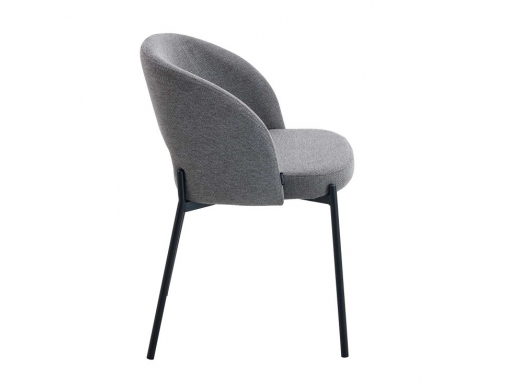 Silla gris con patas negras  merkamueble 2