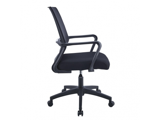 Sillón de escritorio negro con patas negras  merkamueble 2
