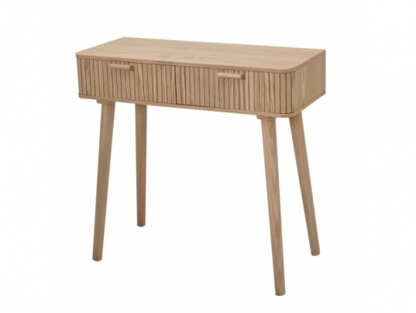 Mesa de escritorio con rayas color madera  merkamueble