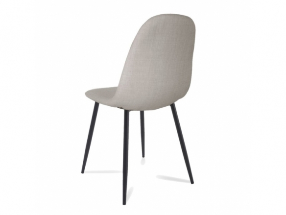 Silla gris con patas negras  merkamueble