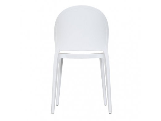 Silla blanca apilable  merkamueble 2
