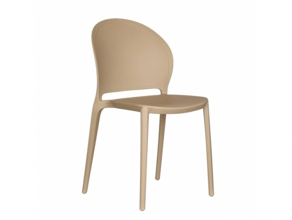 Silla color arena patas metalicas  merkamueble