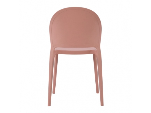 Silla rosa apilable  merkamueble 2