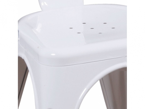Silla metálica blanca  merkamueble