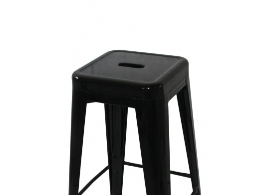 Taburete negro metálico  merkamueble 2