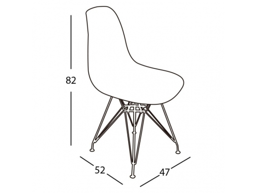 Silla color aguamarina con patas acero cromado  merkamueble 2