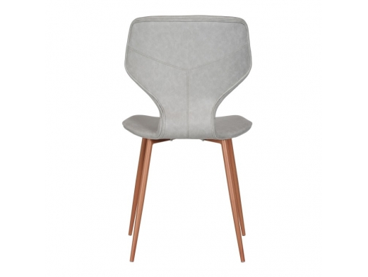Silla tapizada gris  merkamueble 2