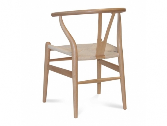 Silla madera de haya y asiento de ratán trenzado  merkamueble