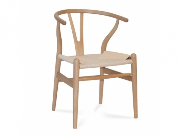 Silla madera de haya y asiento de ratán trenzado  merkamueble