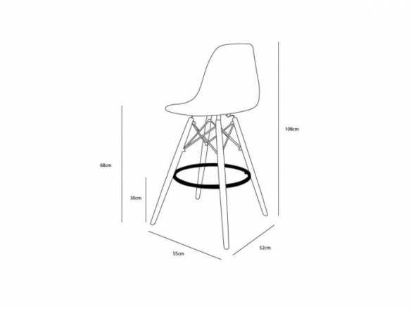 Taburete color mostaza patas madera  merkamueble