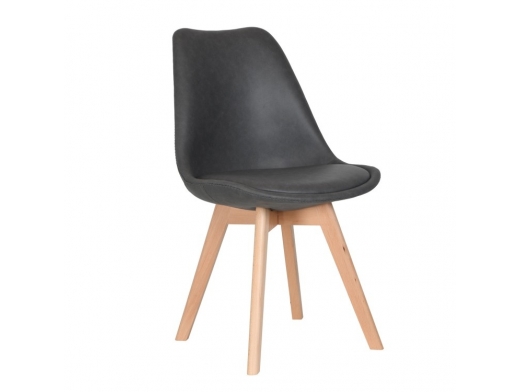 Silla nórdica tapizada marengo  merkamueble 2