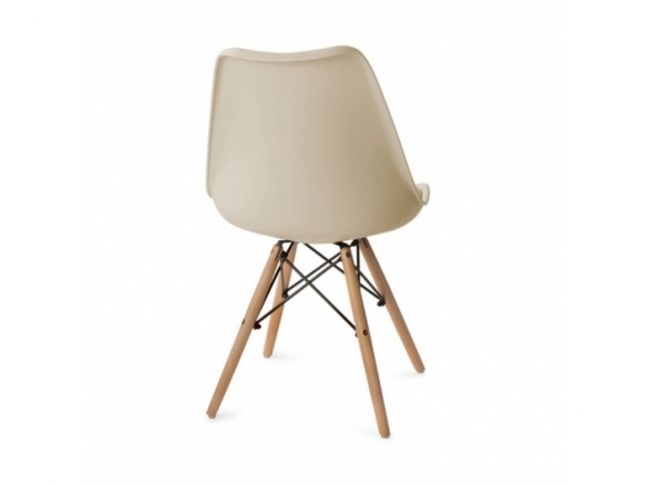 Silla color arena patas madera  merkamueble