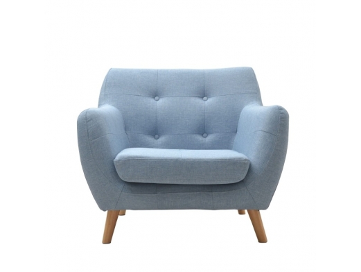 Sillón azul claro vintage  merkamueble