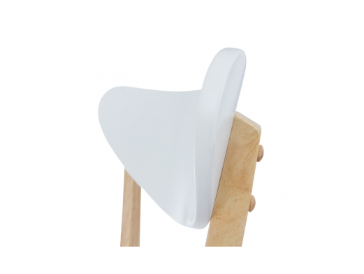 Silla madera blanca y madera natural  merkamueble 2