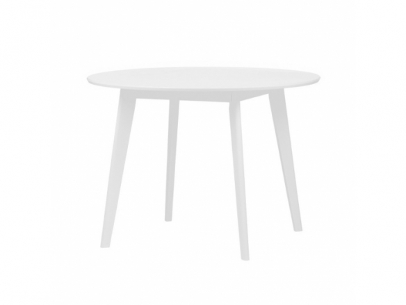 Mesa redonda blanca 106 cm  merkamueble