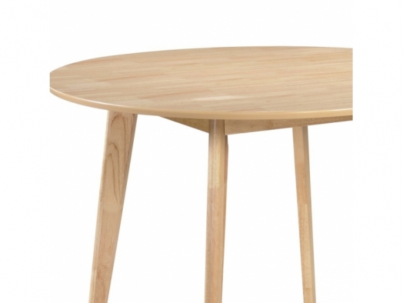 Mesa madera redonda fija  merkamueble