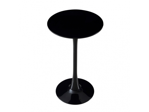 Mesa alta negra pie central  merkamueble 2