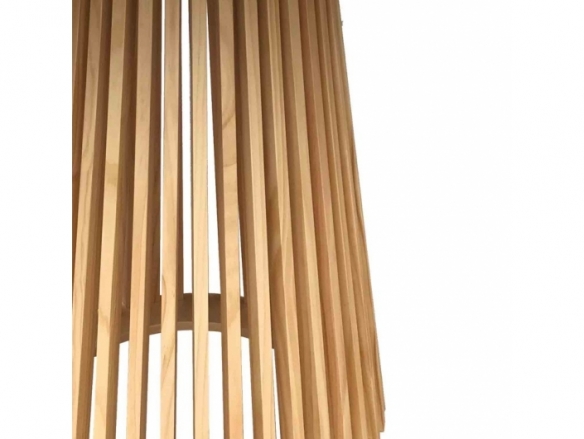 Mesa redonda madera barnizada 100 cm  merkamueble