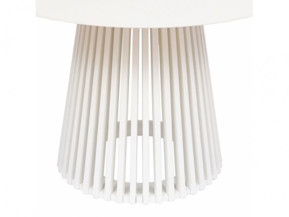 Mesa redonda lacado blanca 120 cm  merkamueble