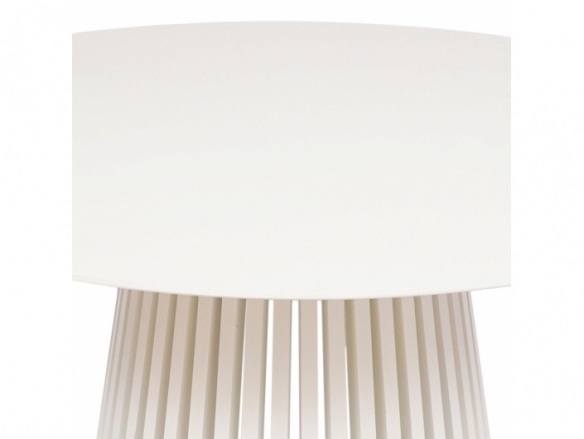 Mesa redonda lacado blanca 120 cm  merkamueble