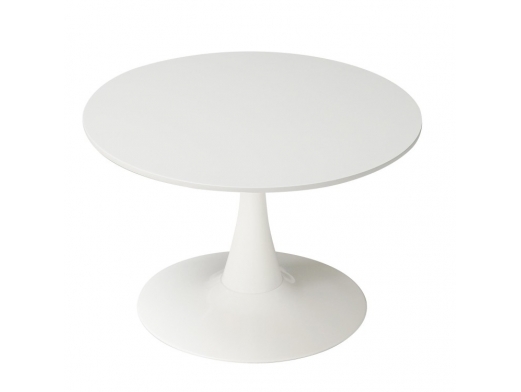Mesa de centro blanca pie central blanco  merkamueble 2