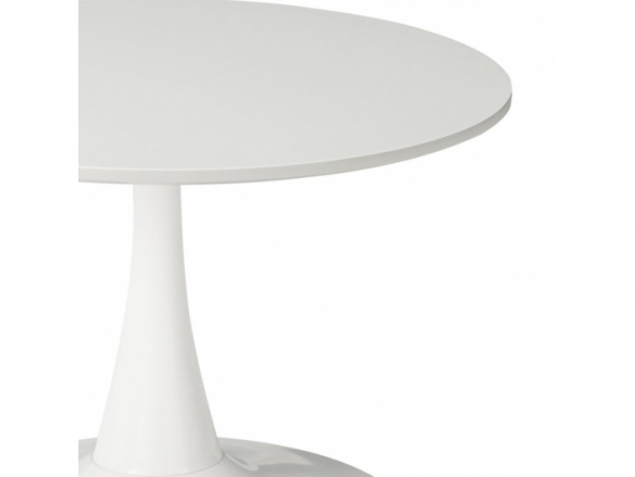 Mesa de centro blanca pie central blanco  merkamueble
