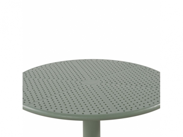 Mesa redonda verde kale polipropileno  merkamueble
