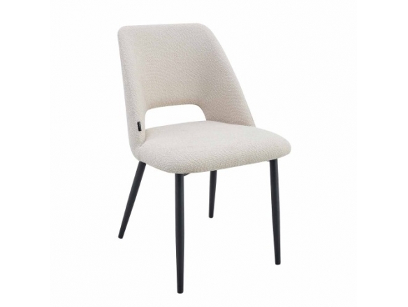 Silla tapizada arena  merkamueble