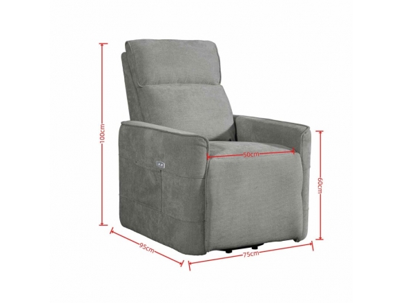 Sillón arena power lift 1 plaza  merkamueble