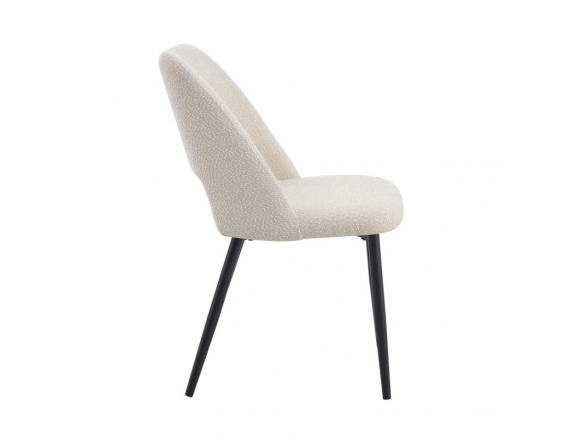 Silla tapizada arena  merkamueble