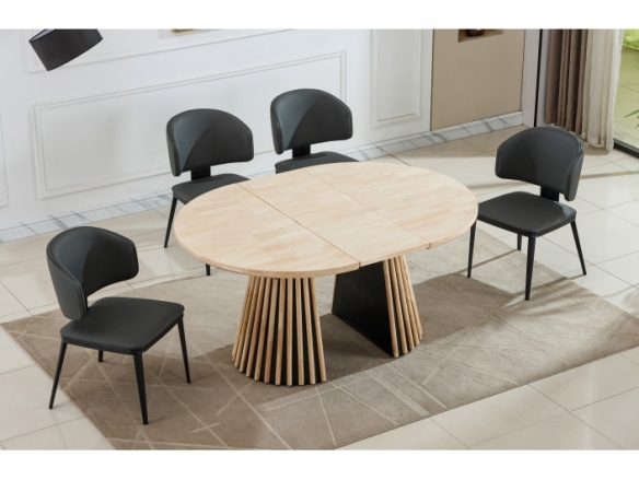Mesa comedor extensible 120 - 160 - 200 cm color nordish  merkamueble