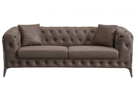Sofa chester 3 plazas chocolate vintage  merkamueble 2