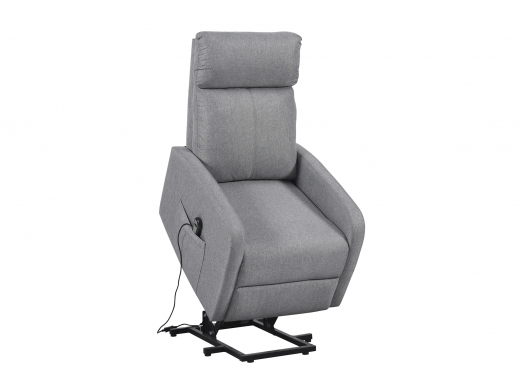 Sillon relax elevador tejido gris  merkamueble